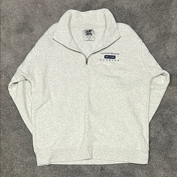 Life Is Good Light Gray Zip-Up Women's Sweater - Picture 1 of 2